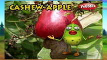 Cashew Apple | 3D animated nursery rhymes for kids with lyrics  | popular Fruits rhyme for kids | cashew song | fruits songs | Funny rhymes for kids  | cartoon | 3D animation | Top rhymes of Fruits for children