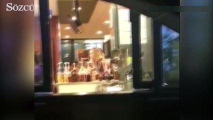 Açlıktan gözü karardı: Çalışanlara saldırdı