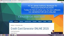 Free Online New Working Credit Card Generator 2017.