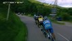 Le peloton en chasse derrière les échappés / The peloton chasing the breakaway - Etape 3 / Stage 3 - Critérium du Dauphiné 2017
