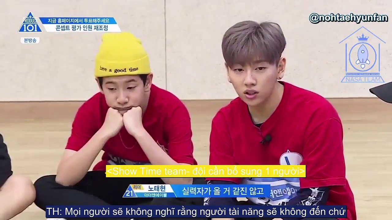 [Nasa Subteam][VIETSUB] Yoon Jisung x Noh Taehyun tranh cãi  (Produce 101 Season 2 Ep 9) CUT