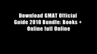 Download GMAT Official Guide 2018 Bundle: Books + Online full Online