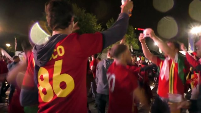 Respect! Belgische fans in Lille tonen waar voetbal echt om draait en feesten gewoon mee met Wales