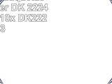 LogicSeek  Etiquetas para Brother DK 22243 color 06  10x DK22243