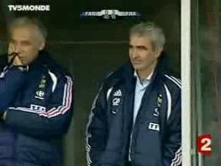 FOOT EQUIPE DE FRANCE LES BLEU AU ILES FEROE