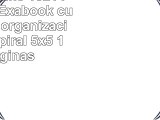 Clairefontaine 132142C  Rhodia Exabook cuaderno de organización con espiral 5x5 160