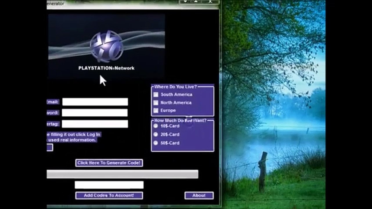 Hack Generador de  codigos psn Nuevo 2017
