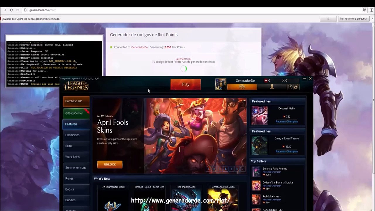 Hack Generador de Riot Points Nuevo 2017