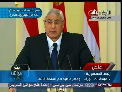 #بث_مباشر | #عدلى_منصور: أدعو الشعب المصرى للإستفتاء على #الدستور 14 و15 يناير