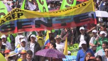 Las protestas laborales cercan el poder político de Colombia