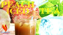 Peach Iced Tea | Homemade Sweet Peach Iced Tea Recipe | How To Make Fruity Peach Iced Tea