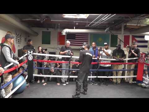 willie monroe jr gets ready for gennady golovkin - esnews boxing