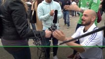 Fan proposes to reporter ahead of Champions League final