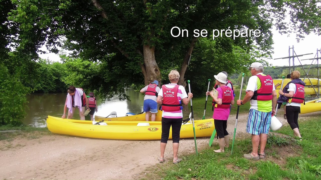 les anciens du CCN  sur la Vézère  mai-juin 2017
