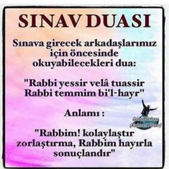 Sınava Girmeden Önce Okunacak Dualar