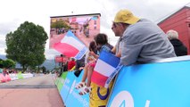 Ambiance à l'arrivée de la 3ème étape du Critérium du Dauphiné