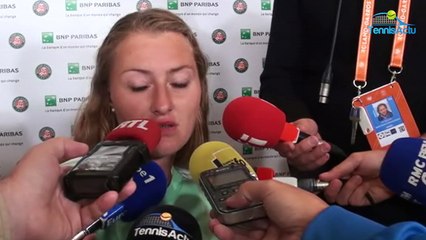 Roland-Garros 2017 - Kristina Mladenovic : "Je retiens énormément de positif, c'était mon 1er quart à Roland-Garros"