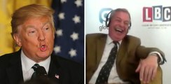 Outrageous Donald Trump Fan Leaves Nigel Farage In Absolute Stitches