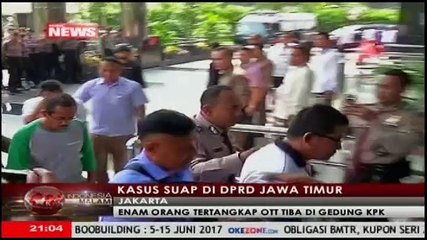 Enam Orang Tertangkap OTT Tiba di Gedung KPK
