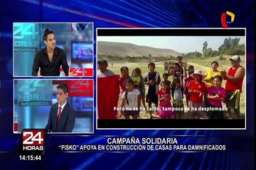 Campaña solidaria: cantante Pisko apoya construcción de casas para damnificados
