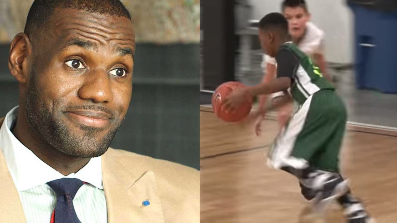 LeBron James Watches Son Bryce Maximus Carve Up the AAU