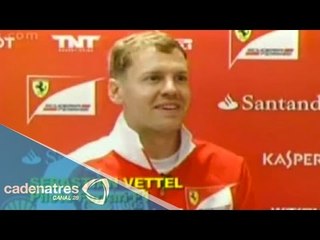 Sebastian Vettel se enfunda en el uniforme de Ferrari
