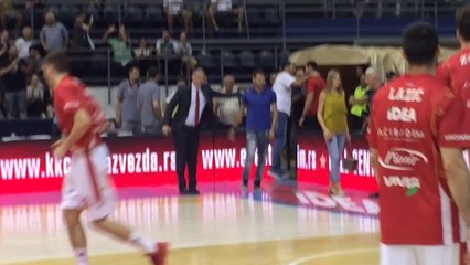 Milos Ninkovic - pozdrav sa Radonjicem i ovacije  zvezdasa | Crvena zvezda -  Mega Leks