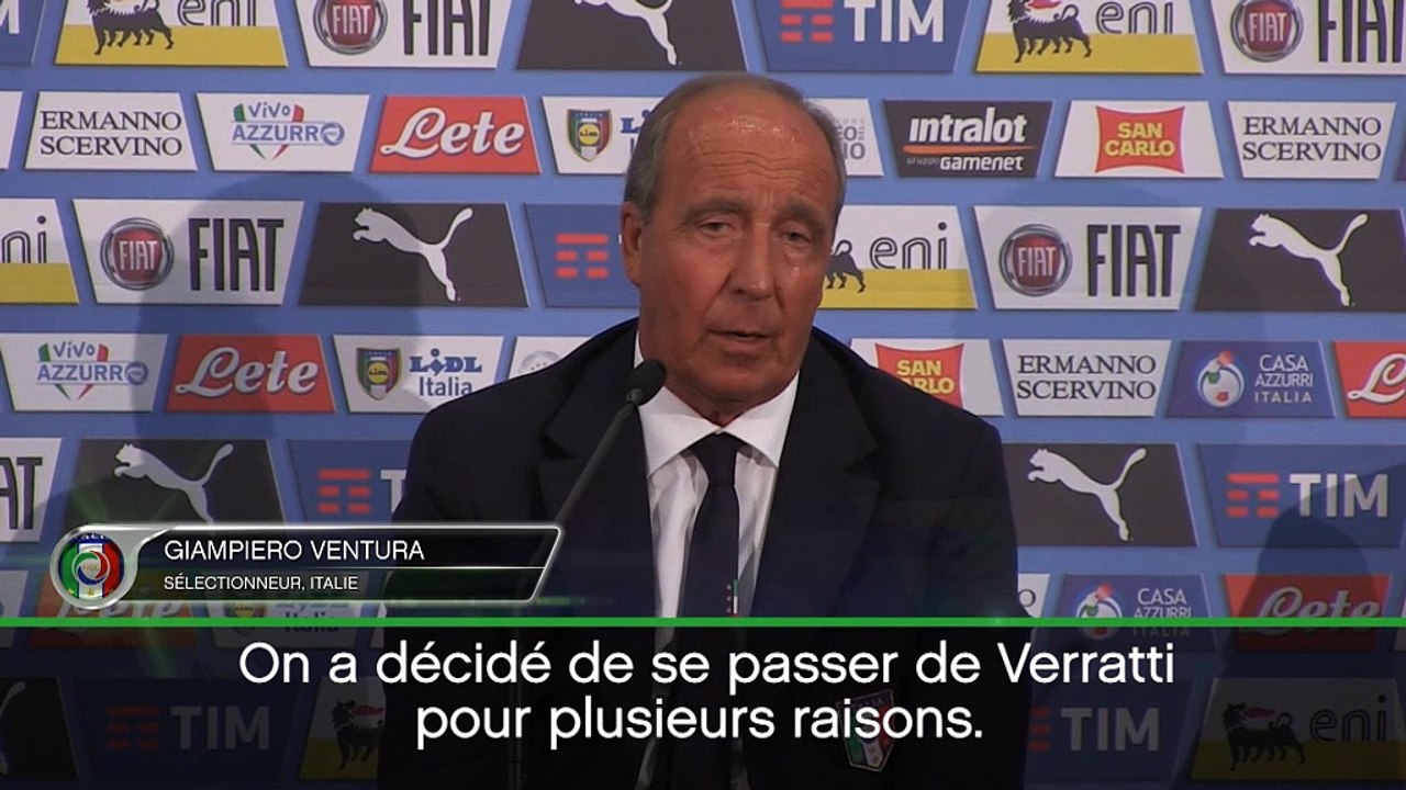 Amical - Ventura explique l'absence de Verratti