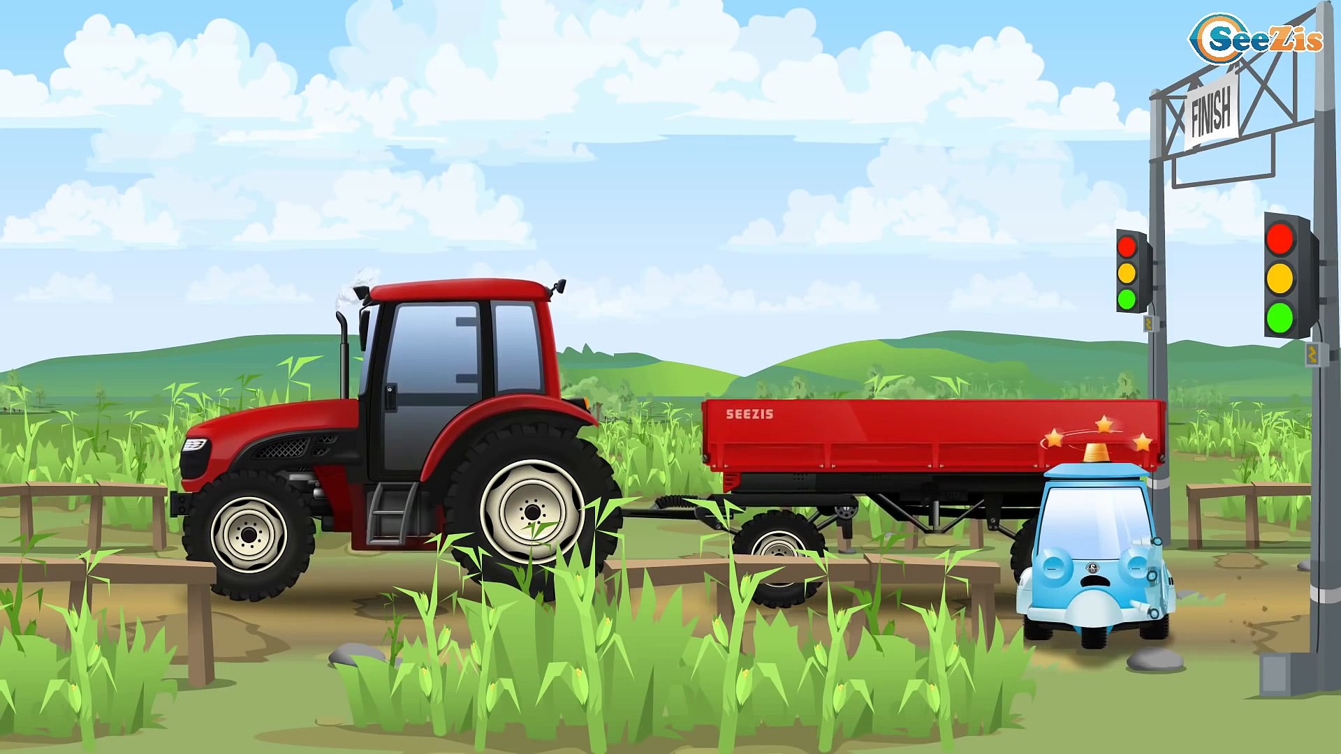 tractores amarillos infantiles