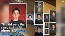 Student Wears Same Shirt For Picture Day