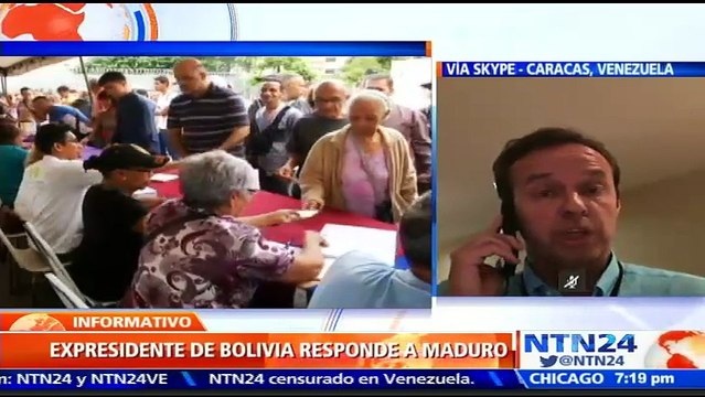 “El pueblo venezolano prefiere sacrificar su vida de pie antes que vivir arrodillado ante una dictadura “: Jorge ‘Tuto’ Quiroga, expresidente de Bolivia