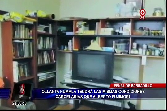 Ollanta Humala tendrá las mismas condiciones carcelarias que Alberto Fujimori