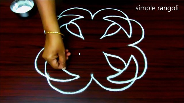 4 to 4 dots deepam muggulu designs __ simple rangoli designs with dots __ easy small dots kolam