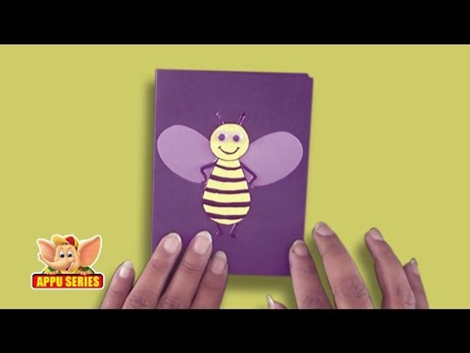 Arts & Crafts - Learn to Make a Bee Greeting Card