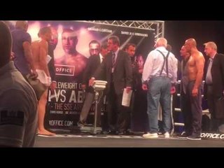 Chris Eubank Jr. vs Arthur Abraham Weigh In & Faceoff