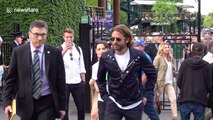 Bradley Cooper, Jude Law, Nico Rosberg and Sachin Tendulkar leaving Wimbledon