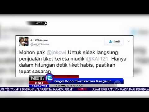 Netizen Kecewa Tikek Mudik Kereta Api Ludes Dalam Hitungan Menit - NET12