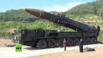 Imágenes del lanzamiento del misil norcoreano Hwasong-14