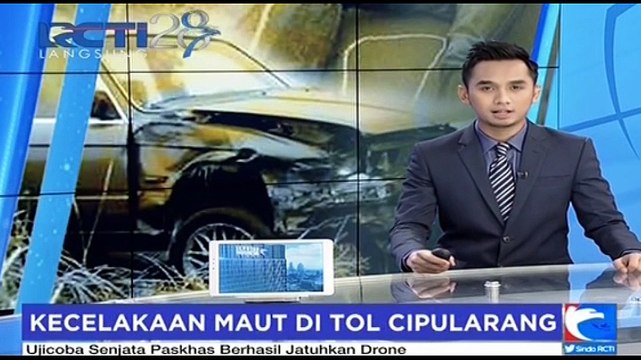Sopir Ngantuk, Mini Bus Tabrak Belakang Truk di Tol Cipularang