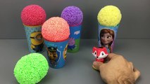Play Foam Surprise Eggs Cups | Disney Princess Surprise Toys Frozen Finding Dory Batman