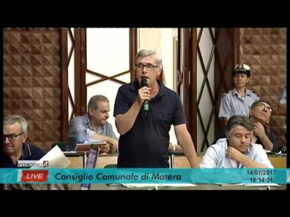 Consiglio comunale di Matera del 14 luglio 2017
