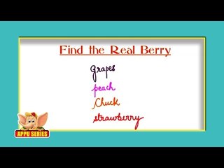 Odd Man Out Series - Find the Real Berry