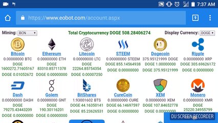 Eobot Cloud Mining - Eobot Mobile Review