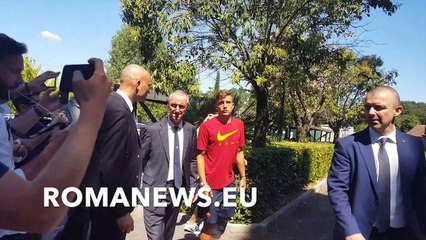 Arrivo El Shaarawy, Pellegrini, Manolas, Nainggolan, Skoruspki e Dzeko a Villa Stuart