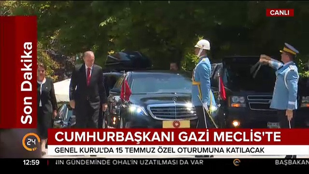 Cumhurbaşkanı Erdoğan Gazi Meclis'te