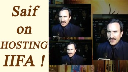 IIFA 2017 : Saif Ali Khan OPENS UP on Hosting the award ceremony along with Karan Johar | FilmiBeat