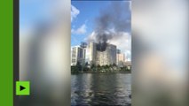 Un incendie impressionnant ravage une tour d'habitation à Hawaï