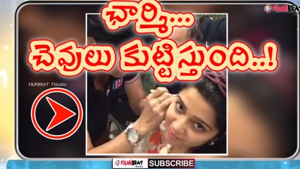 Charmi Kaur Feeling Pain During Ear Piercing Rare Video
