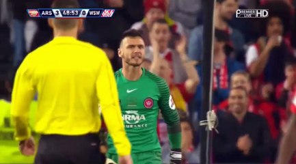 Mohamed Elneny Amazing Shot Hits Cross-Bar HD - Western Sydney Wanderers 0-3 Arsenal 15.07.2017