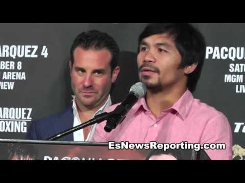 manny pacquiao on fighting Marquez Again
